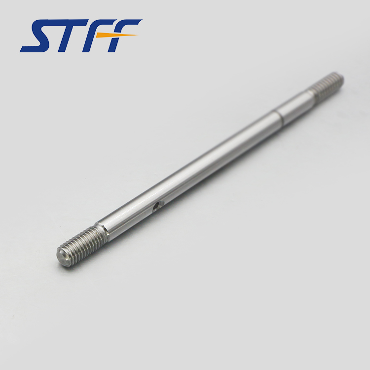Worm motor shaft with screws