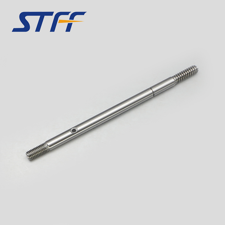 Worm motor shaft with screws