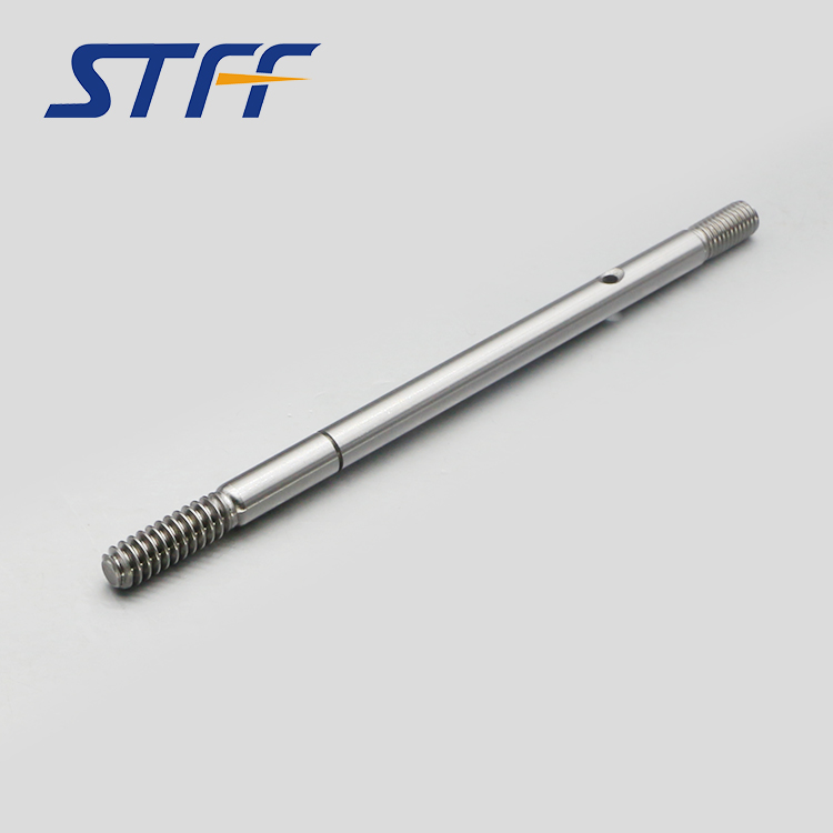 Worm motor shaft with screws